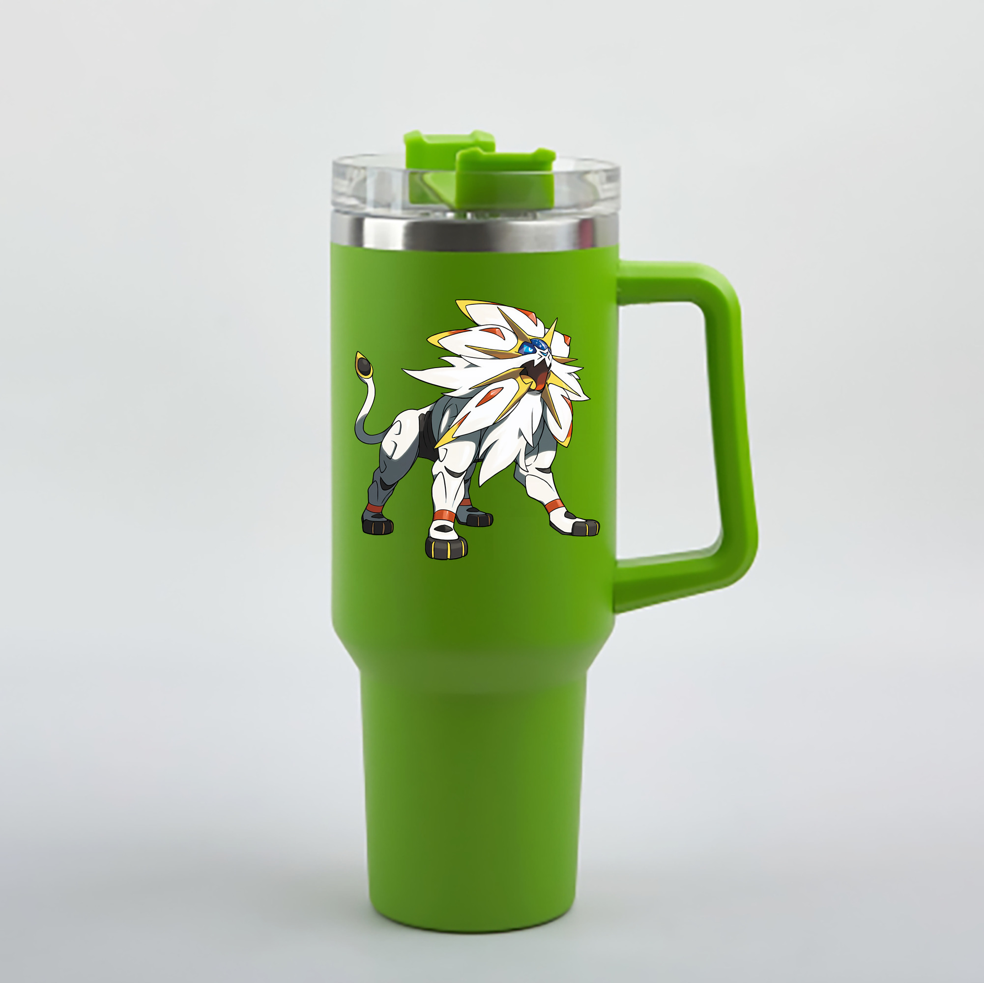 （画像用） ポケットモンスター Pokémon 1200mL車用タンブラー - クリスタルステッカー（プラスチックストロー付き）